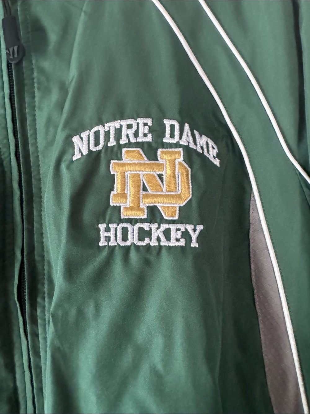 Notre Dame Green Hockey Jacket - Men's